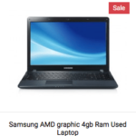 Samsung AMD graphic 4gb Ram Used Laptop